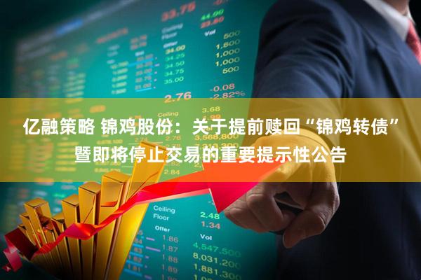 亿融策略 锦鸡股份：关于提前赎回“锦鸡转债”暨即将停止交易的重要提示性公告